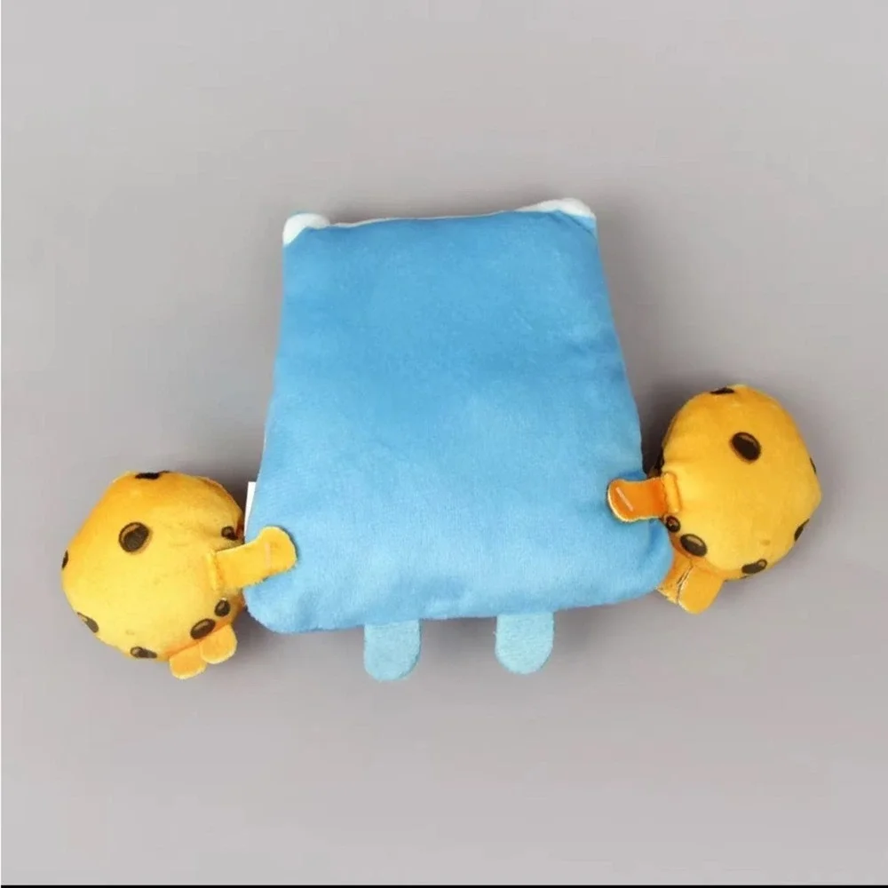 Puppy & Cat Squeaky Plush Milk Pattern Interactive Toy